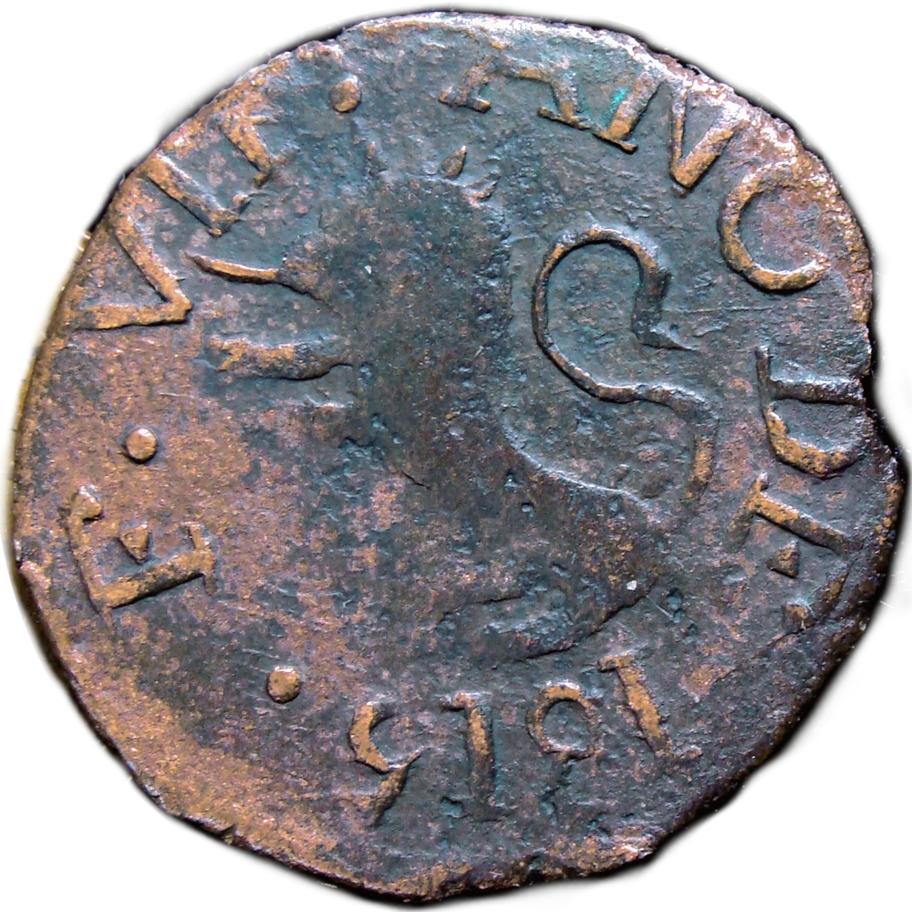 Moneda Guayana ½ Real 1815 Variante 5 Inclinado - Numisfila