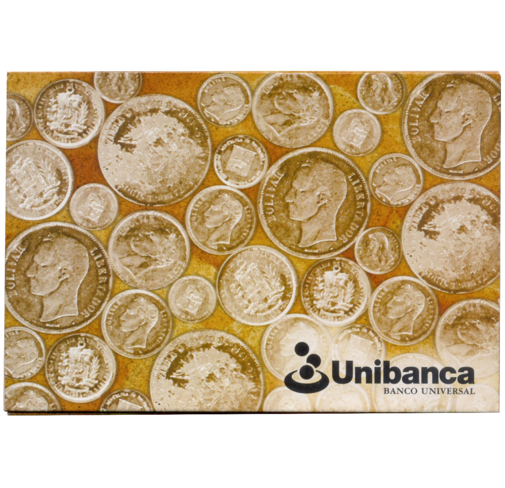Venezuela Set 5 Monedas de Plata UNIBANCA  - Plata 43,75 gramos  - Numisfila