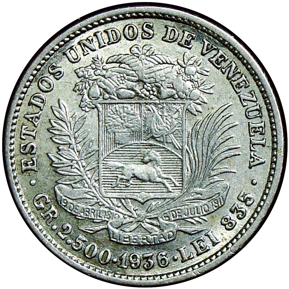 Moneda de Plata 50 Céntimos Difícil 1936 - Real  - Numisfila