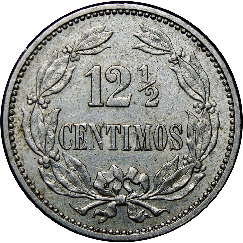 Moneda Venezuela 12½ Céntimos - Locha 1896  - Numisfila