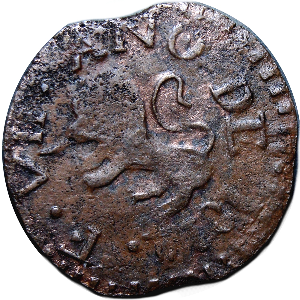Venezuela Guayana Moneda de Cobre ½ Real 1814 - Modulo Grande 30 mm - Numisfila