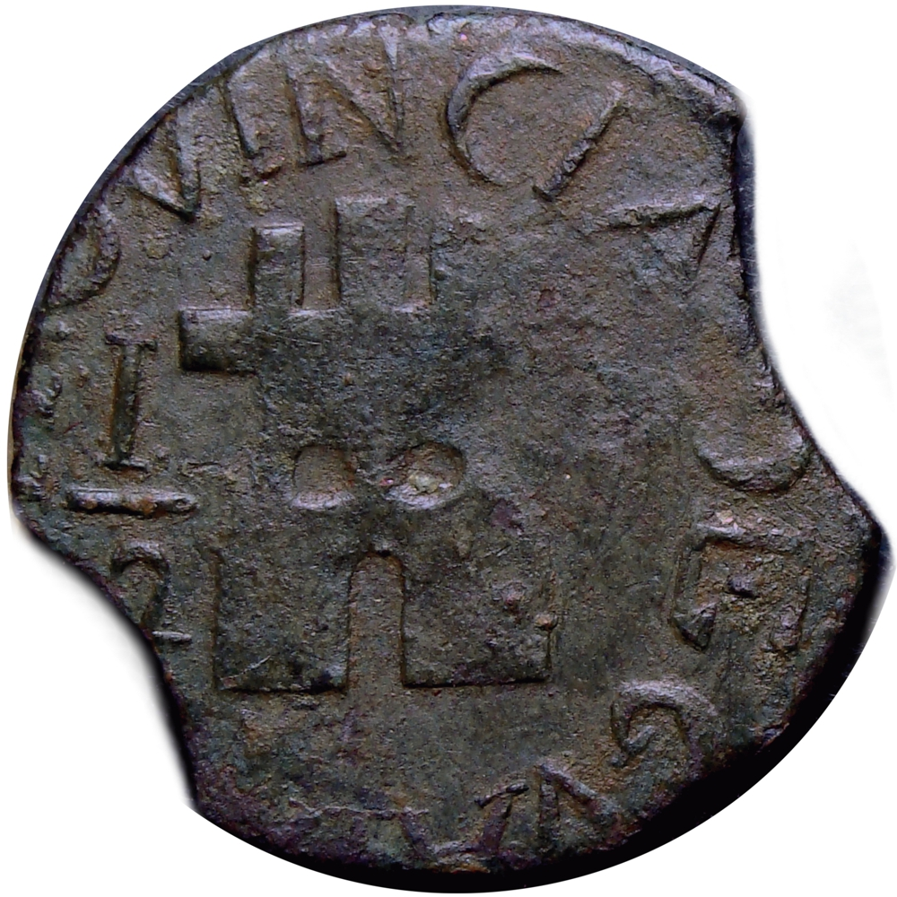 Moneda Guayana ½ Real 1816 Variante 6 Abierto Doble Clip - Numisfila