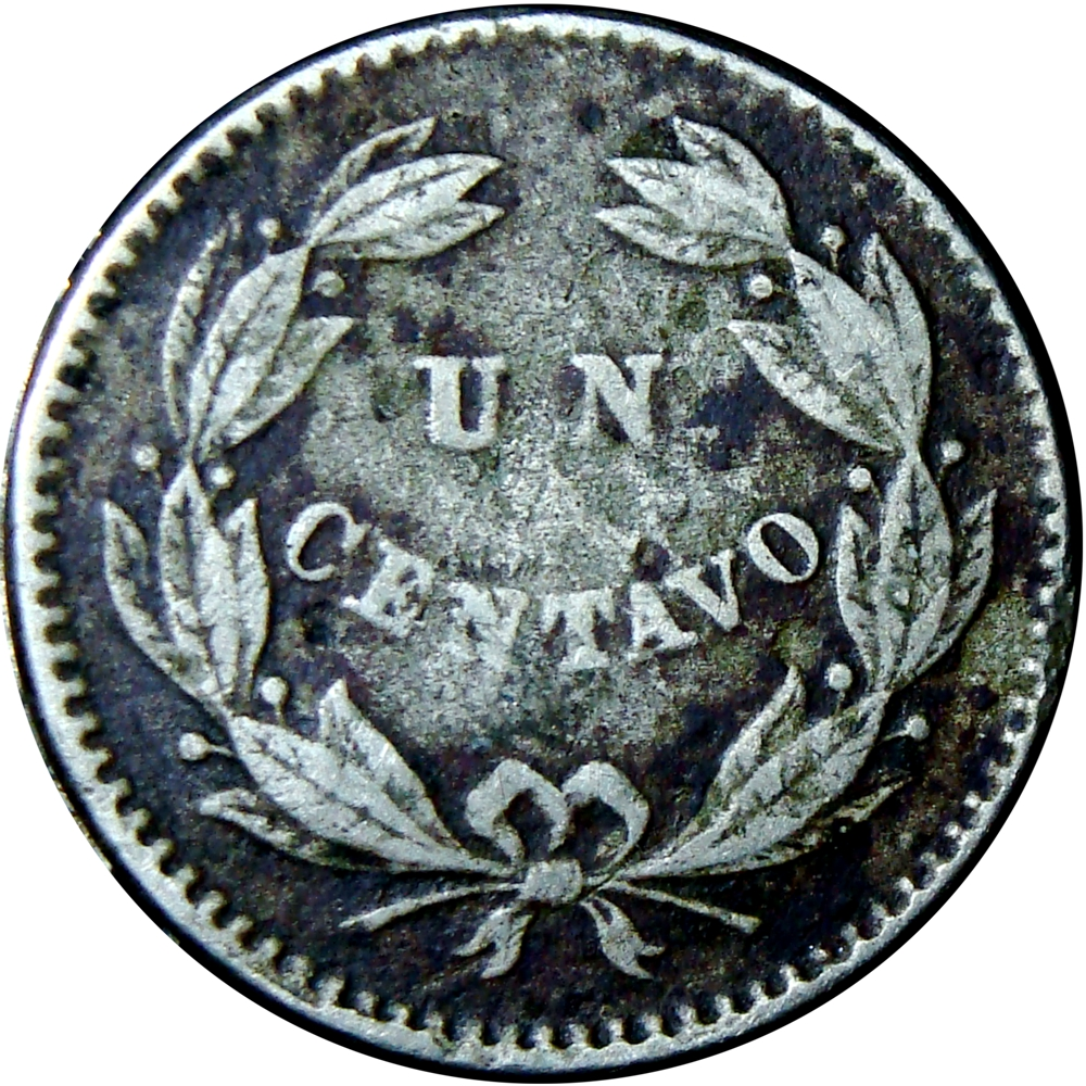 Venezuela Moneda Un Centavo 1877 - Puya  - Numisfila