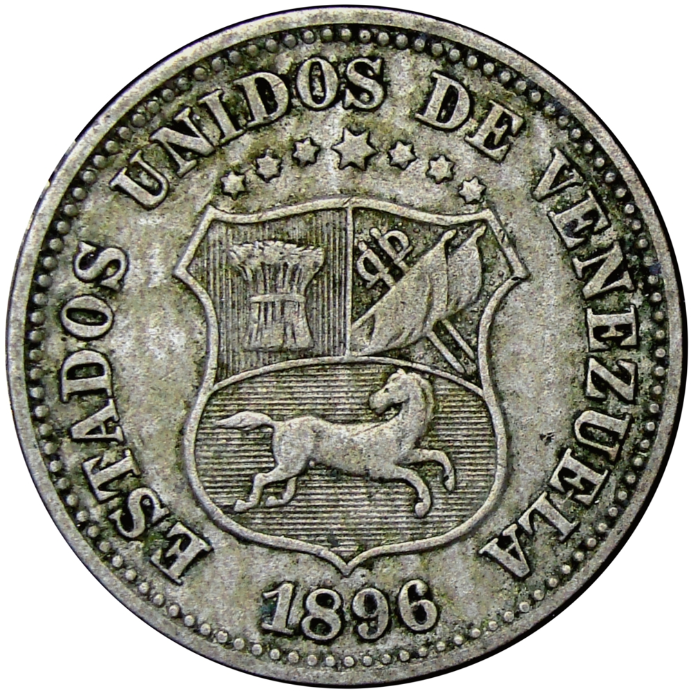 Venezuela Moneda 5 Céntimos 1896 - Puya - Numisfila