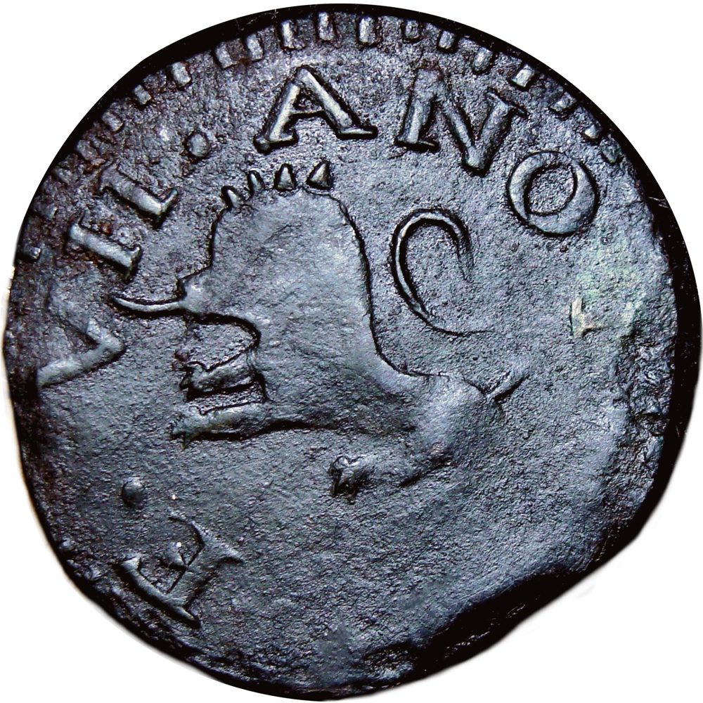 Venezuela Guayana Moneda de Cobre ½ Real Sin Fecha (1814) - Numisfila