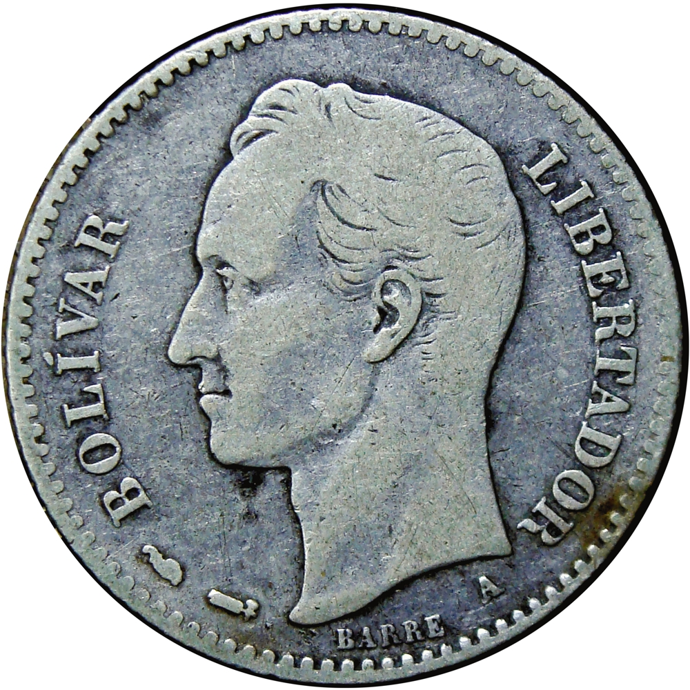Venezuela Moneda de Plata 1 Bolívar 1893  - Numisfila