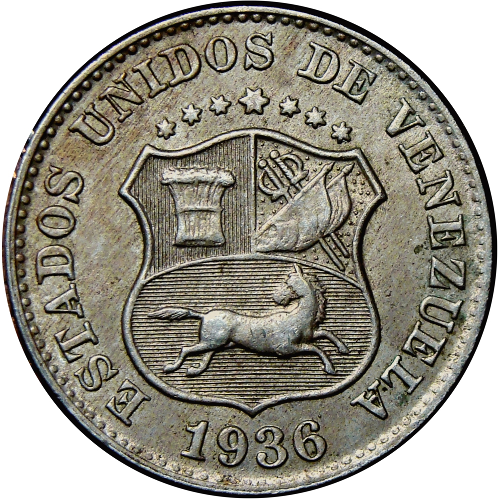 Venezuela Puya Moneda 5 Céntimos 1936 - Numisfila