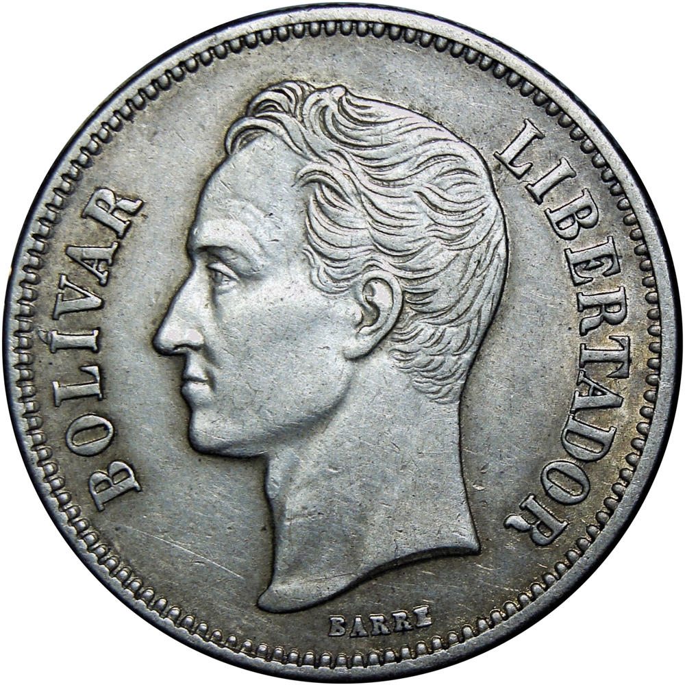 Venezuela Moneda de Plata 2 Bolívares 1924  - Numisfila