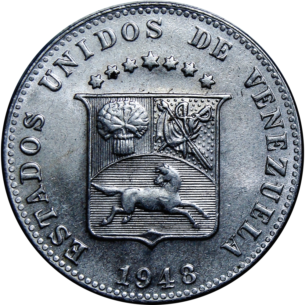 Moneda Venezuela 12½ Céntimos - Locha 1948 - Numisfila