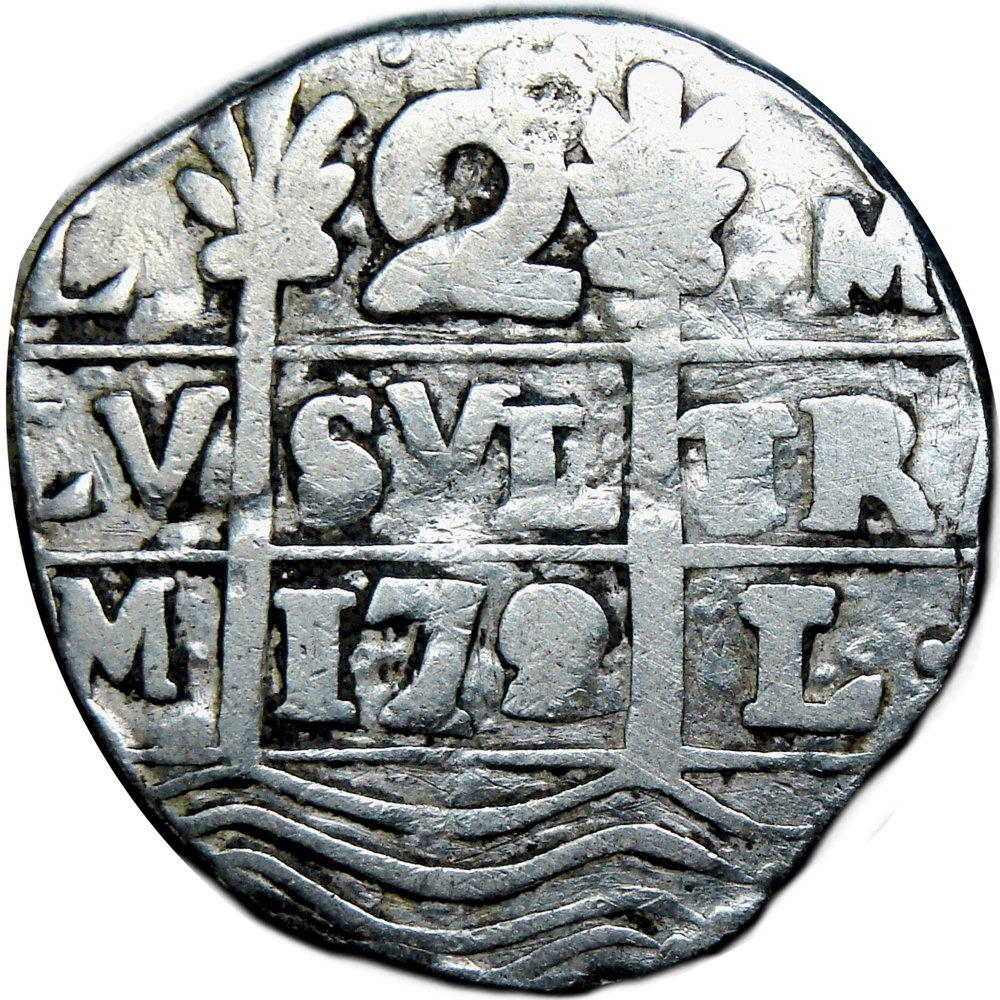 Caracas Moneda Macuquina 2 Reales 172 ML Colonial - Numisfila