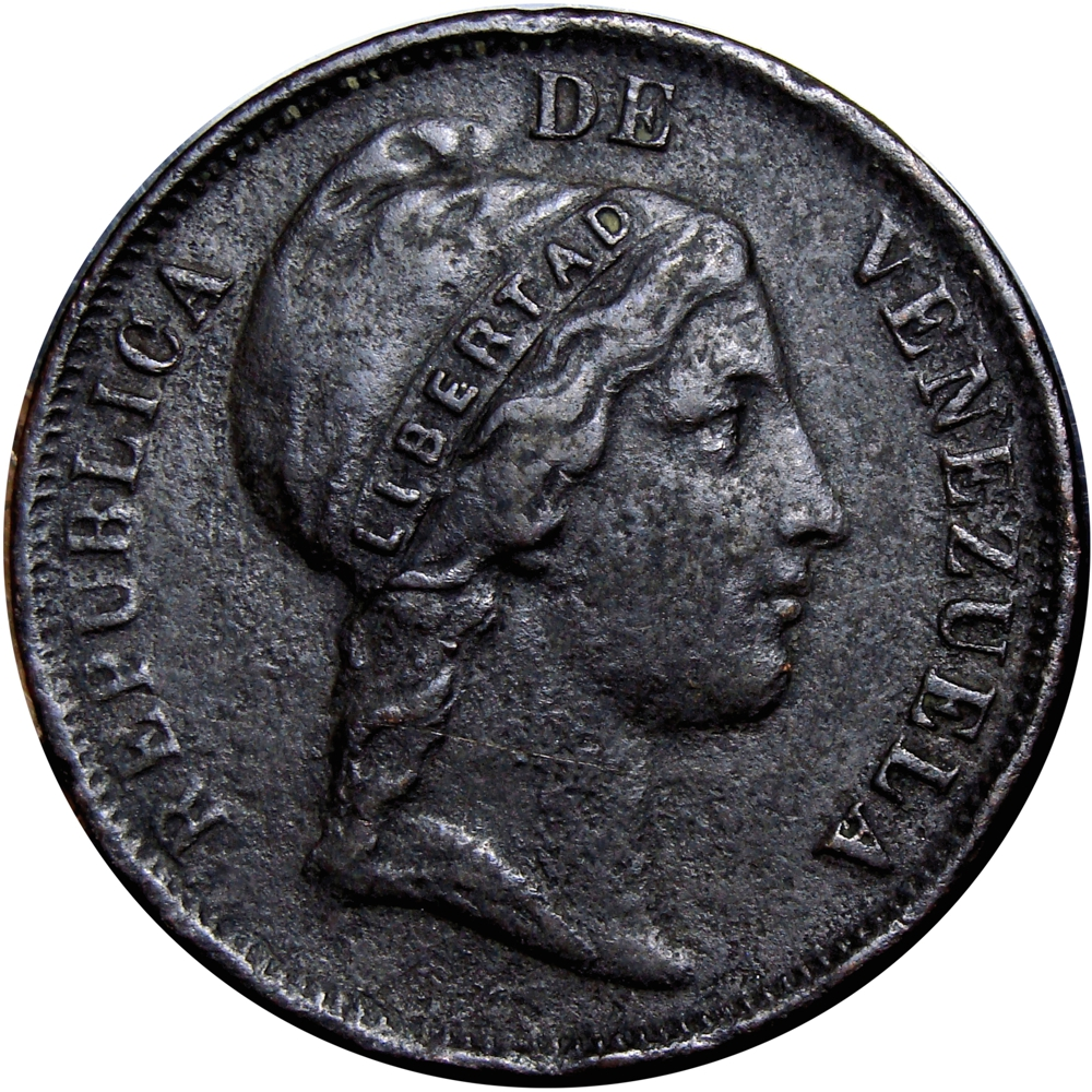 Moneda Centavo Monaguero 1852 Libertad No Heaton 30.5 mm - Numisfila