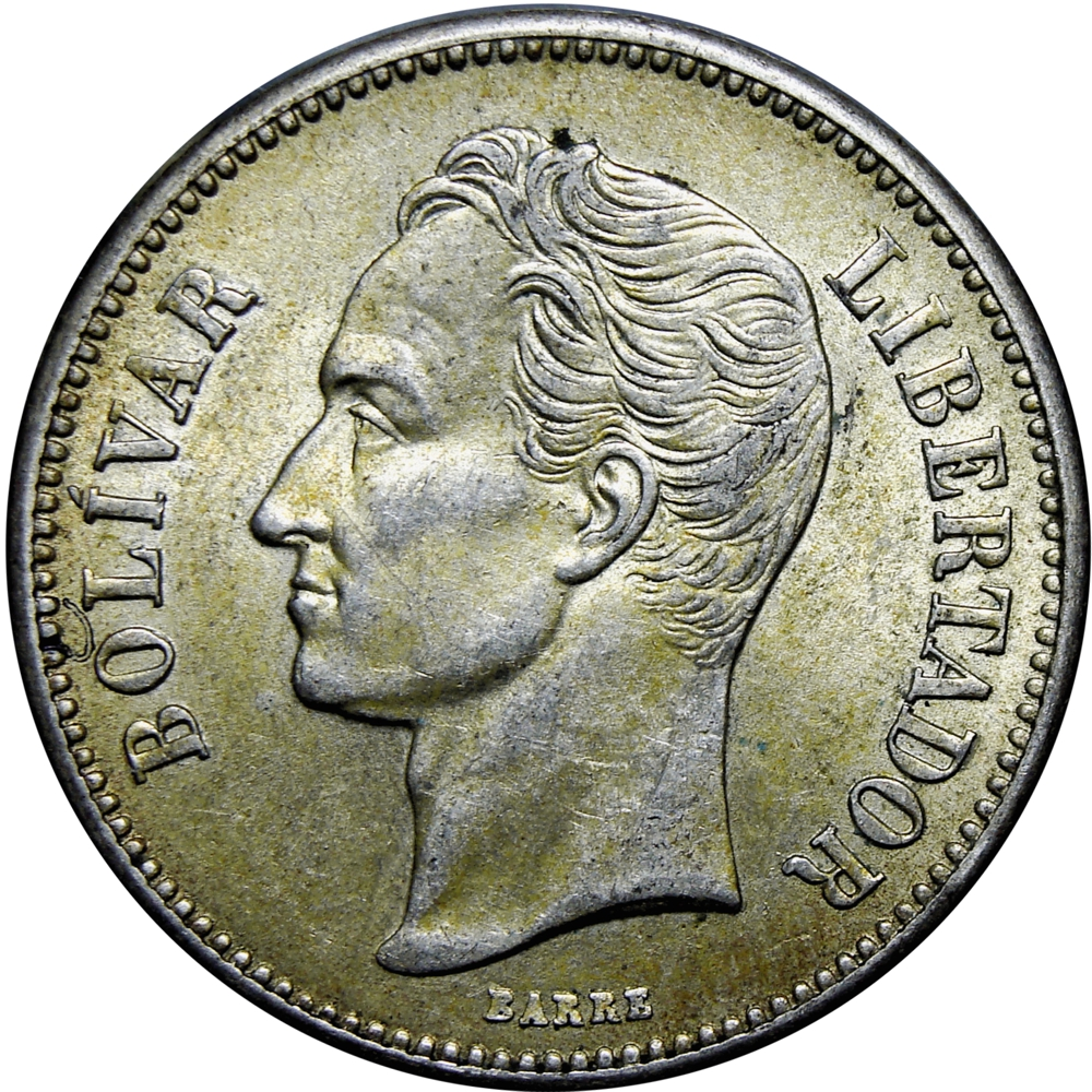 Venezuela Moneda de Plata 2 Bolívares 1935  - Numisfila