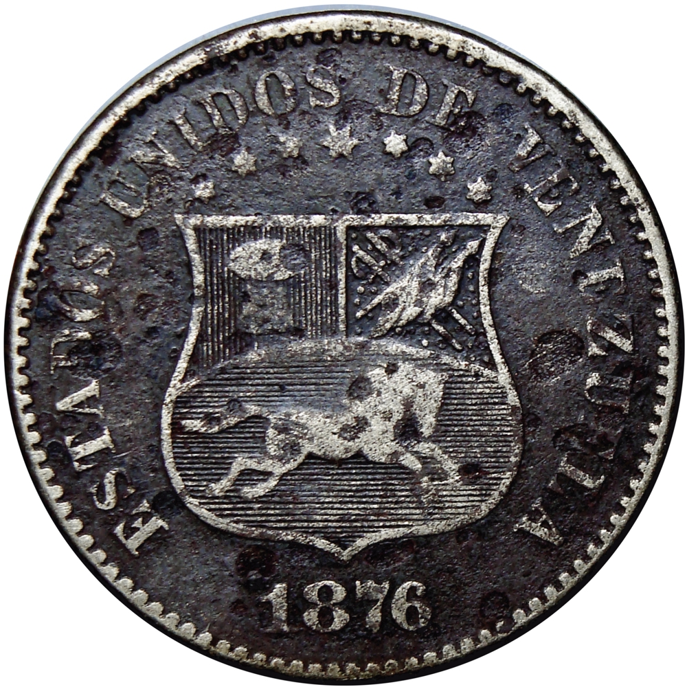 Moneda 2 ½ Centavos 1876 - 1ra Locha - Numisfila