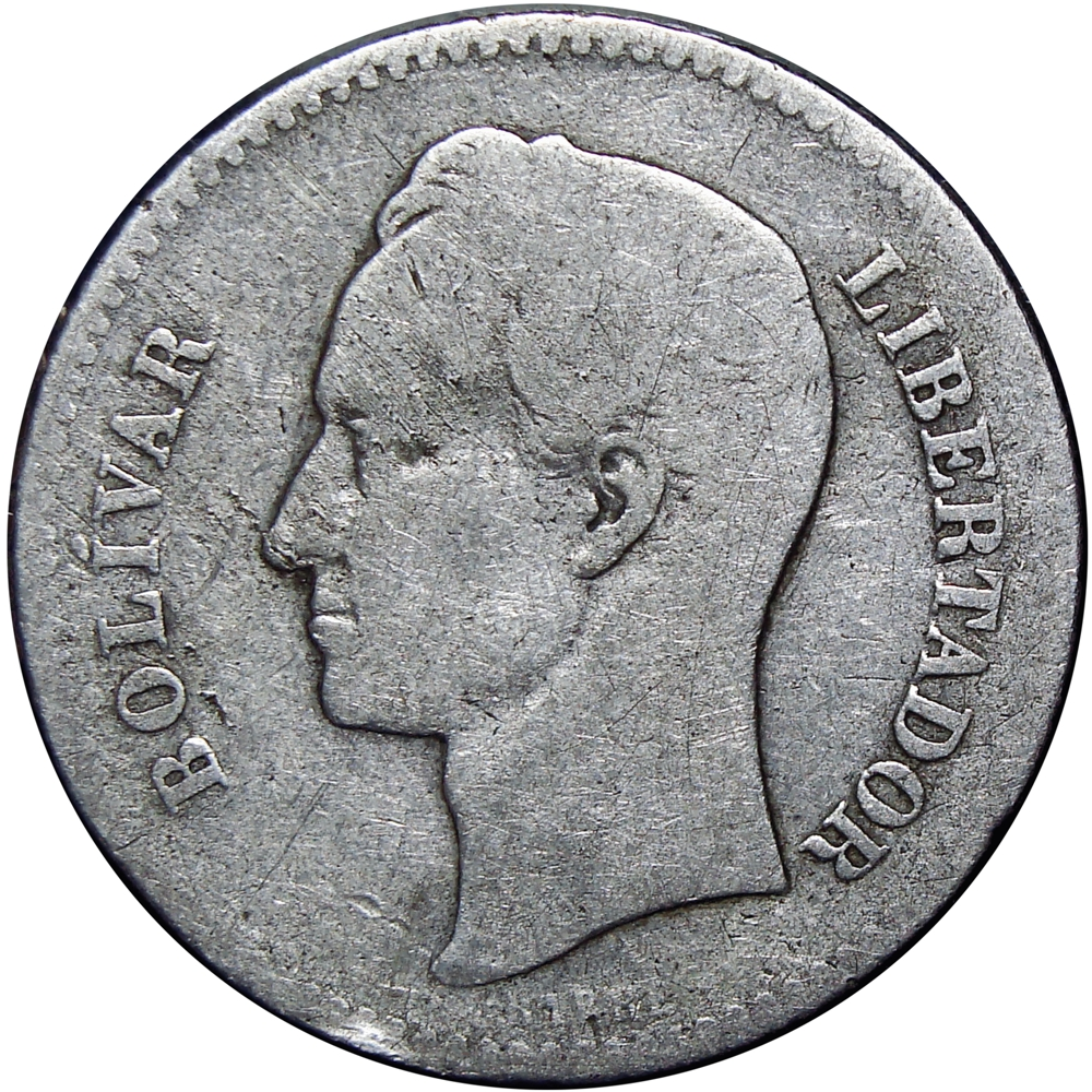 Venezuela Moneda de Plata Bolívar 1903  - Numisfila