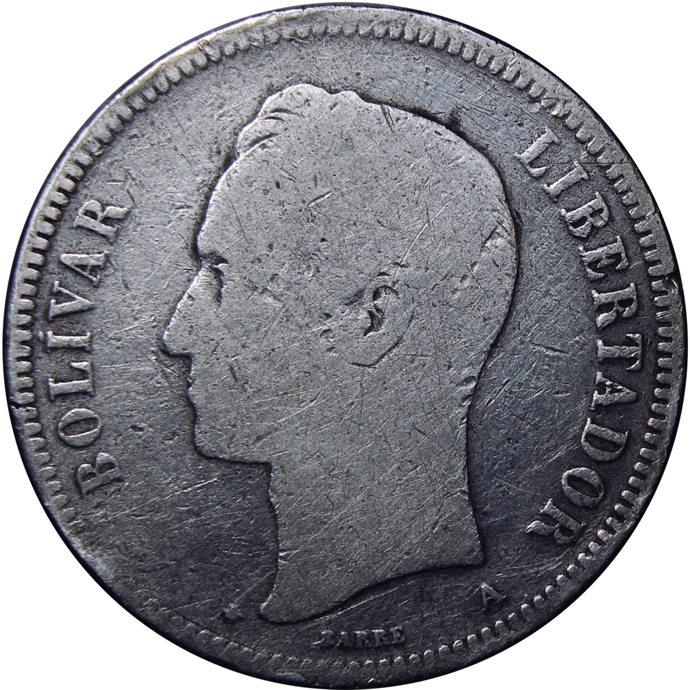 Escasa Moneda de Plata 50 Centavos 1876 - 5 Reales  - Numisfila