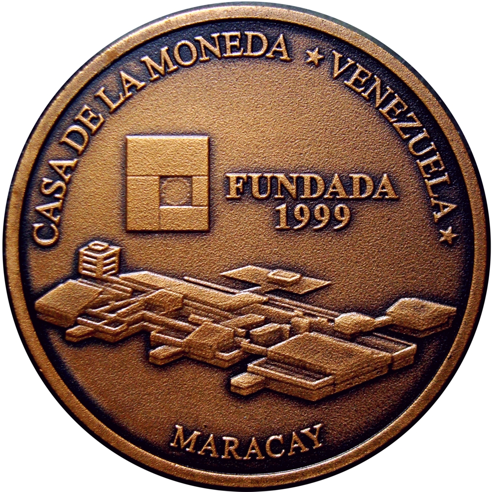 Moneda de Bronce 3000 Bolívares 2001 Casa de la Moneda Maracay  - Numisfila