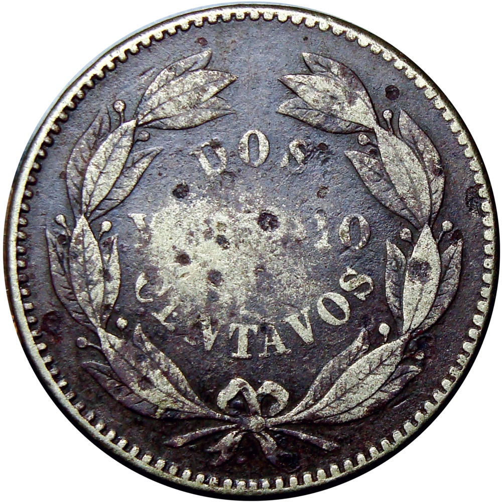 Moneda 2 ½ Centavos 1876 - 1ra Locha  - Numisfila