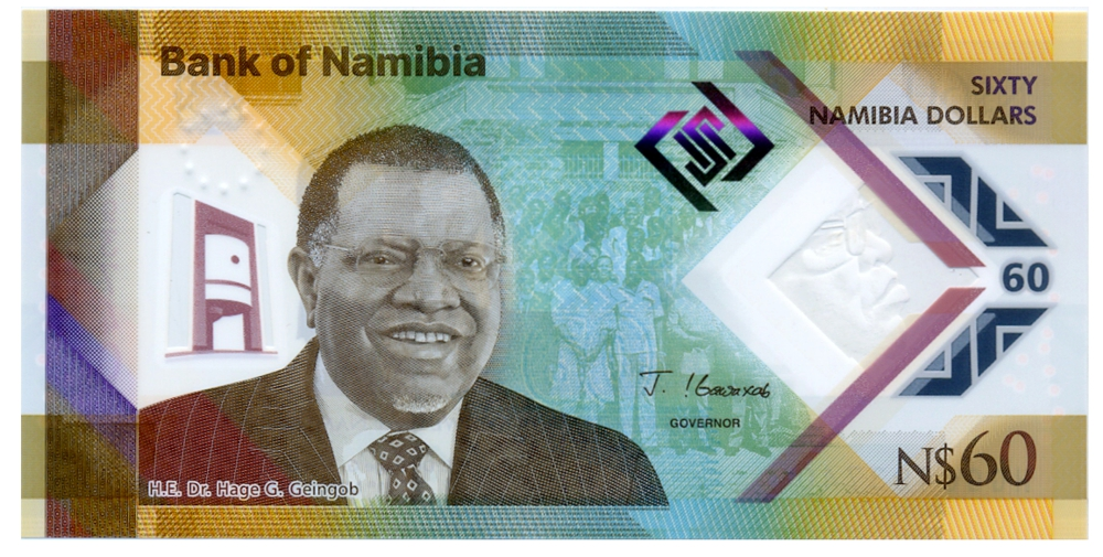 Billete Plástico Namibia 60 Dolares 2025 - Conmemorativo  - Numisfila