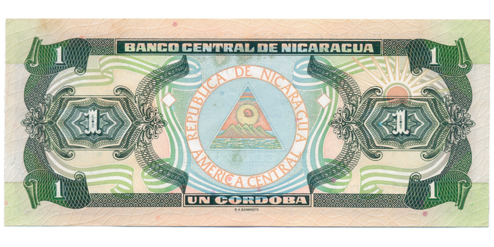 Billete Nicaragua 1 Cordoba 1995  - Numisfila