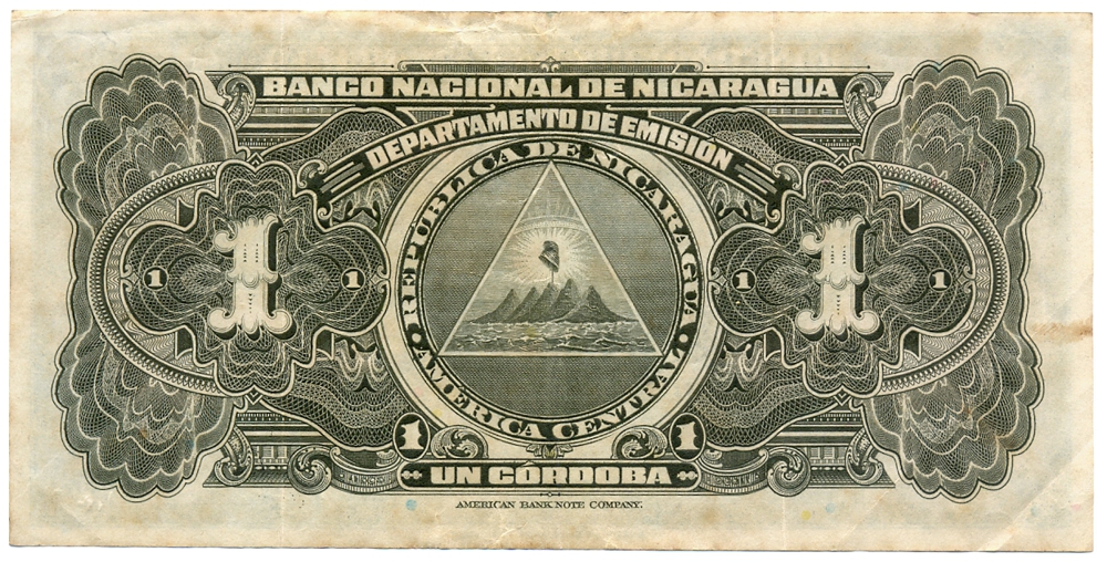 Billete Nicaragua Un Córdoba 1941 Joven Mujer  - Numisfila