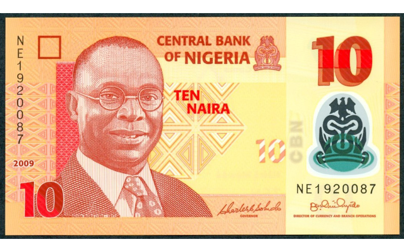 Billete Plastico Nigeria 10 Naira 2018 Alvan Ikoku - Numisfila