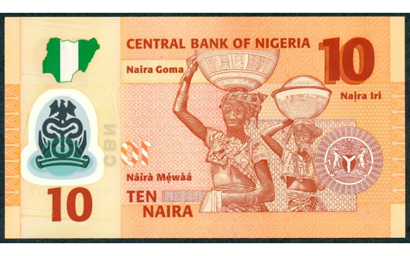 Billete Plastico Nigeria 10 Naira 2018 Alvan Ikoku  - Numisfila