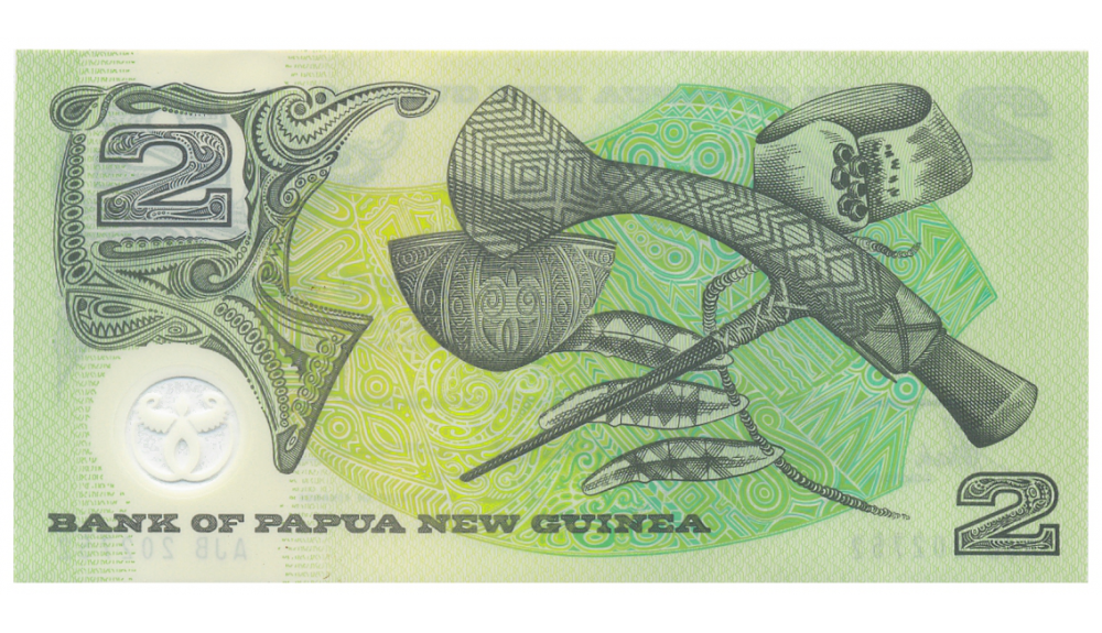 Billete Plástico Papua Nueva Guinea 2 Kina 2002 - Numisfila