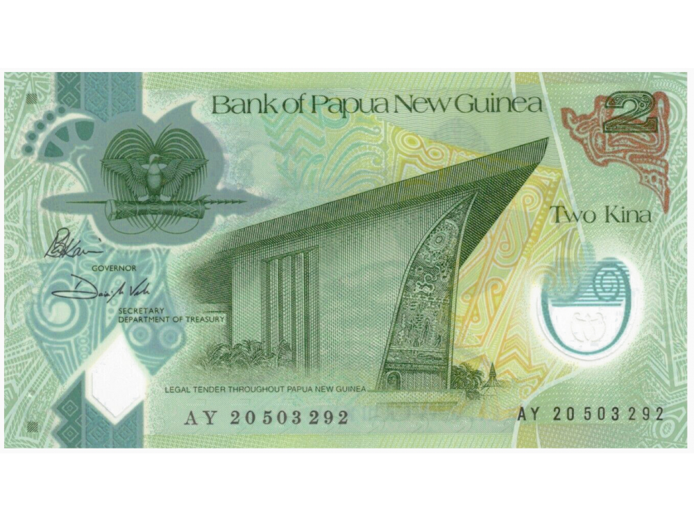 Billete Plástico Papua Nueva Guinea 2 Kina 2020-21 - Numisfila