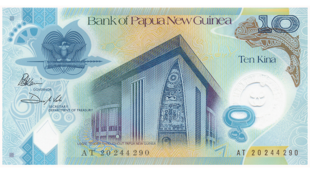 Billete Plástico Papua Nueva Guinea 10 Kina 2020  - Numisfila