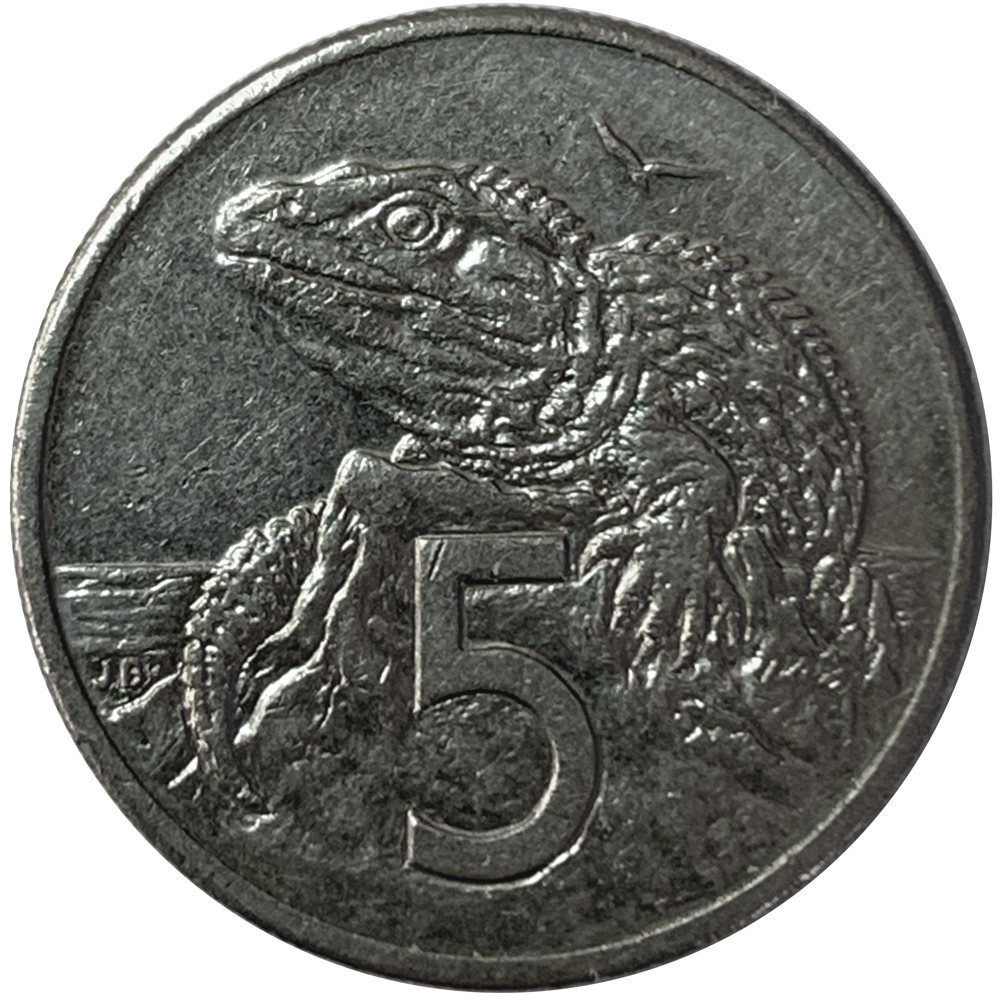 Moneda Nueva Zelanda 5 Cents 1989  - Numisfila