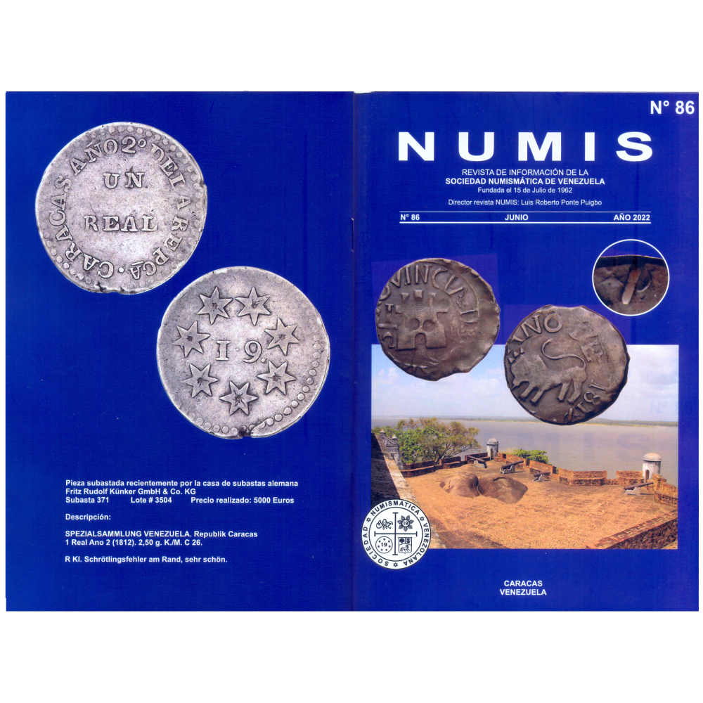 Revista NUMIS N°86 Junio 2022 Sociedad Numismática Venezolana  - Numisfila