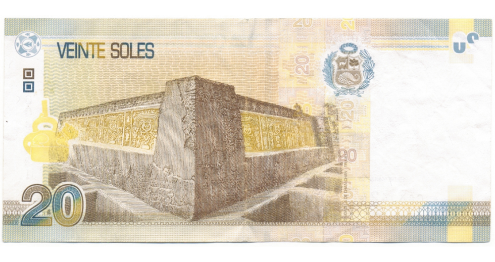 Billete Peru 20 Soles 2016 Raul Porras  - Numisfila
