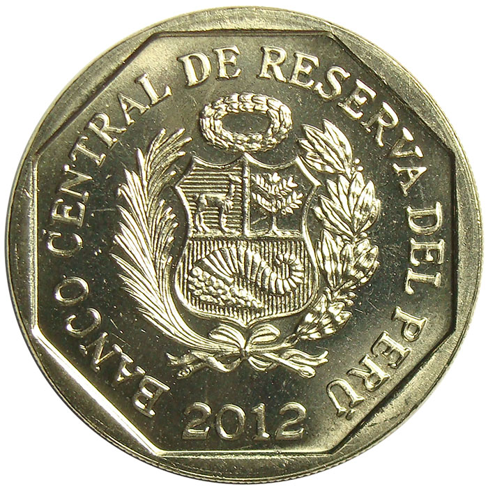Moneda Peru 1 Nuevo Sol de 2012 Kuntur Wasi  - Numisfila
