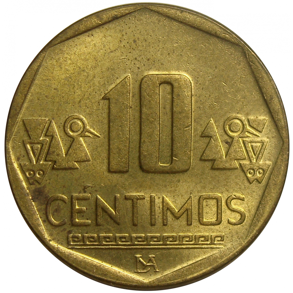 Moneda Peru 10 Centimos 2001-2014  - Numisfila