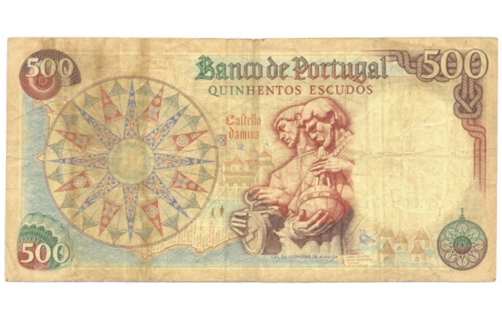 Billete Portugal 500 Escudos 1966 Juan II  - Numisfila