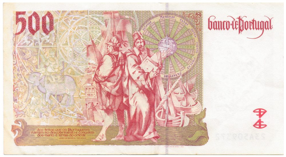 Billete Portugal 500 Escudos 1997 Vasco de Gama  - Numisfila