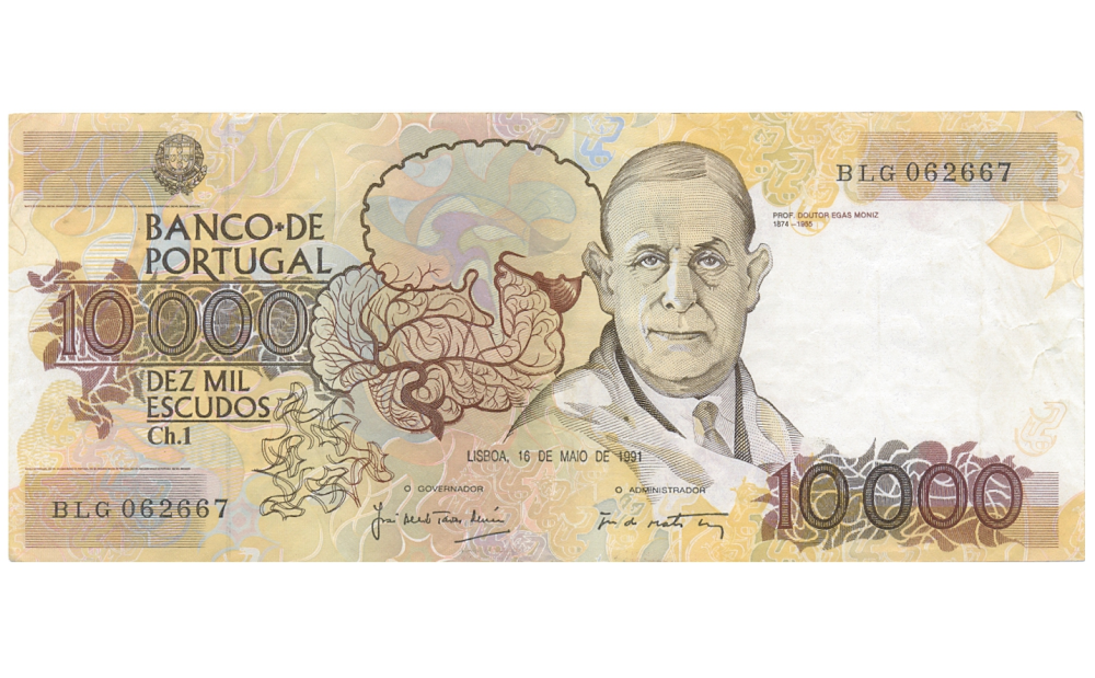 Billete Portugal 10000 Escudos 1991  - Numisfila