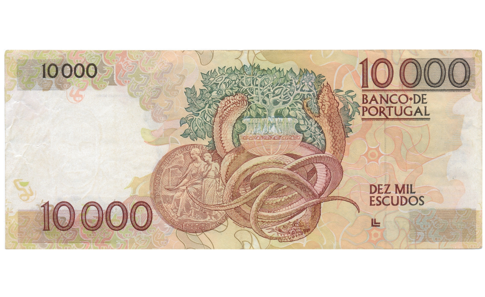 Billete Portugal 10000 Escudos 1991   - Numisfila