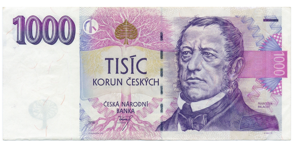 Billete República Checa 1000 Korun 1996 - Frantisek Palacky - Numisfila