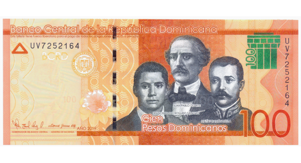 Billete República Dominicana 100 Pesos 2019-20  - Numisfila