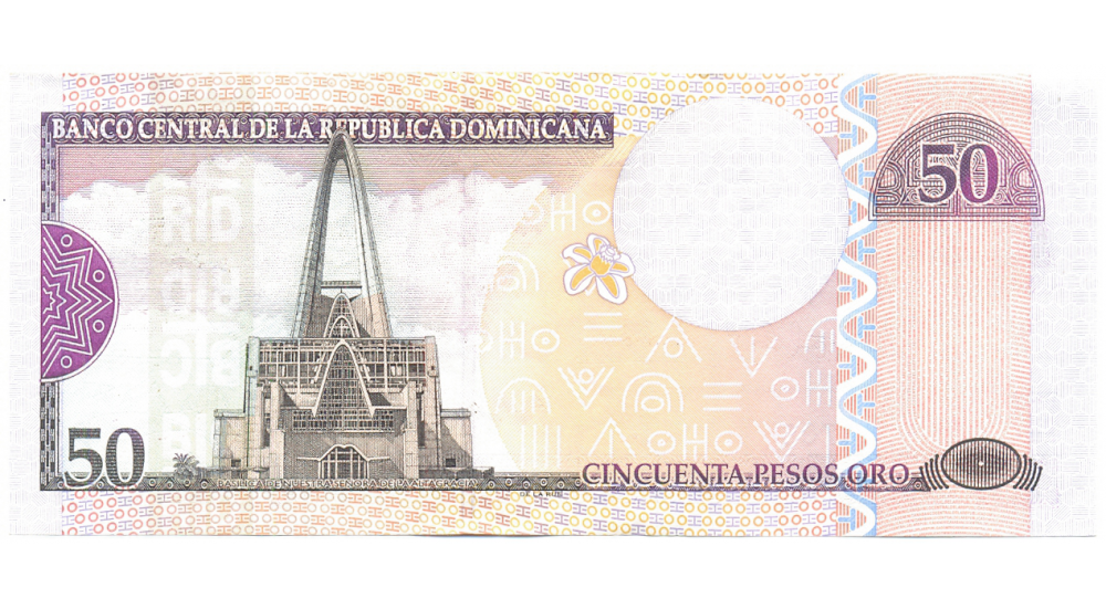 Billete Rep Dominicana 50 Pesos Oro 2004  - Numisfila