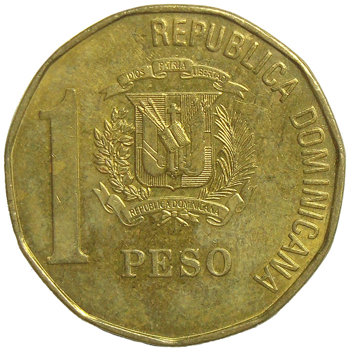 Moneda Republica Dominicana 1 Peso 1992 Juan P Duarte  - Numisfila