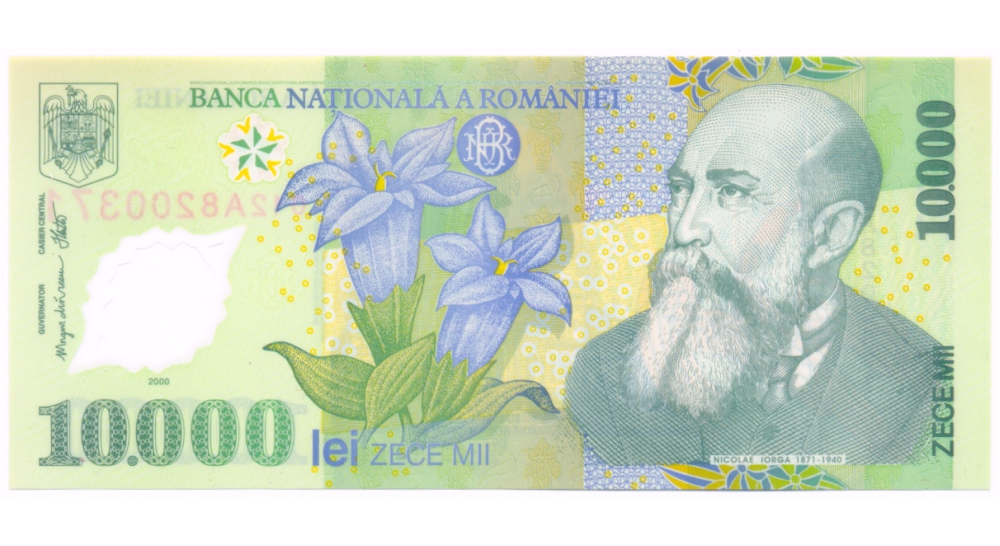 Billete Plastico Rumania 10.000 Lei 2000 - Numisfila