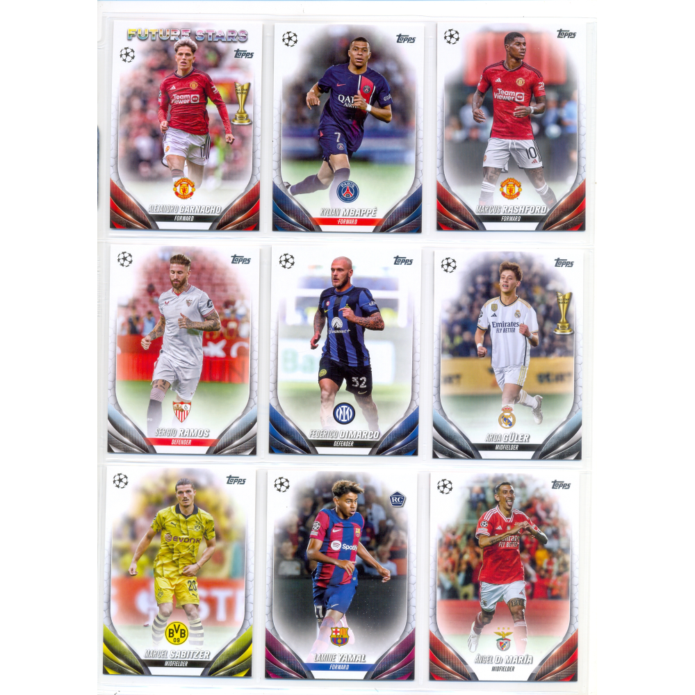 Set 200 Barajitas Topps Futbol UEFA Champions League 2023-2024  - Numisfila
