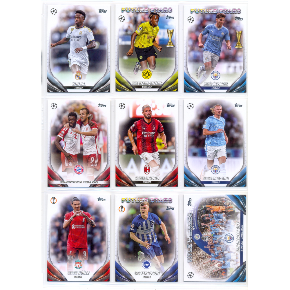 Set 200 Barajitas Topps Futbol UEFA Champions League 2023-2024  - Numisfila