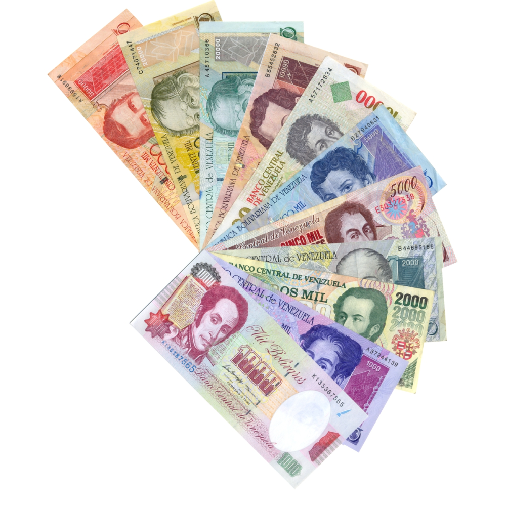 Set 11 Diferentes Billetes de Venezuela Desmonetizados 1000 a 50000 Bolívares 1998-2005 - Numisfila