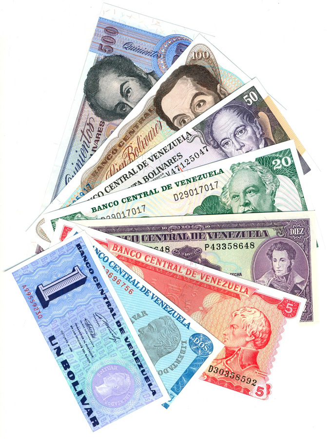 Set 8 Diferentes Billetes de Venezuela Desmonetizados - Numisfila