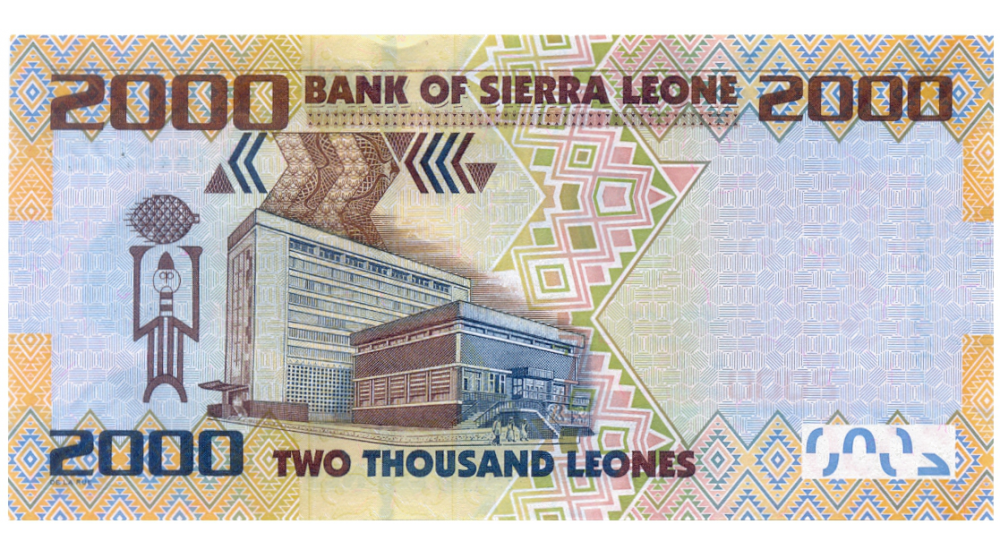 Billete Sierra Leona 2000 Leones 2010 - 2015   - Numisfila
