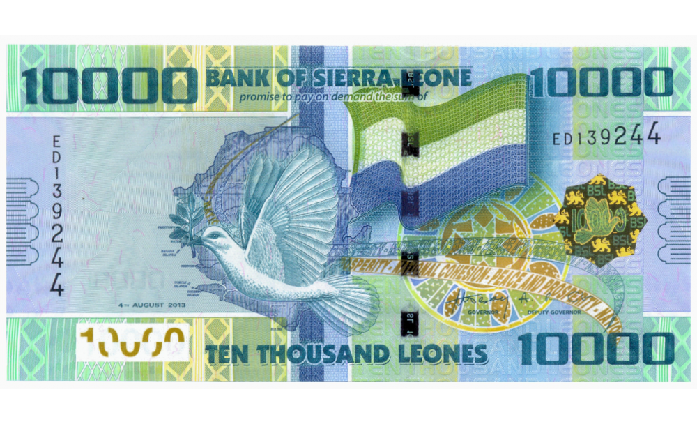 Billete Sierra Leona 10000 Leones 2010-2015  - Numisfila