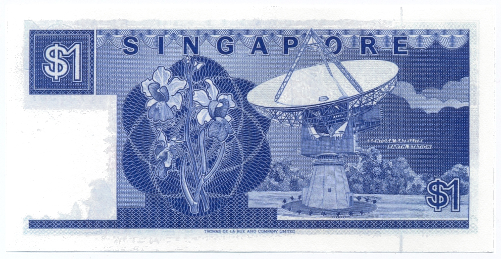 Billete Singapur Dólar 1987 Velero Sha Chuan  - Numisfila